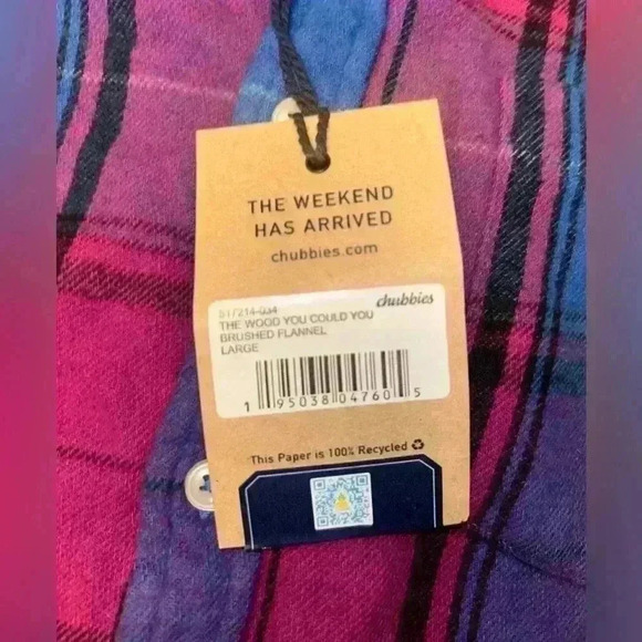 Chubbies The Wood You Could You Brushed Flannel - Picture 8 of 8